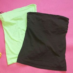 2 strapless tops
